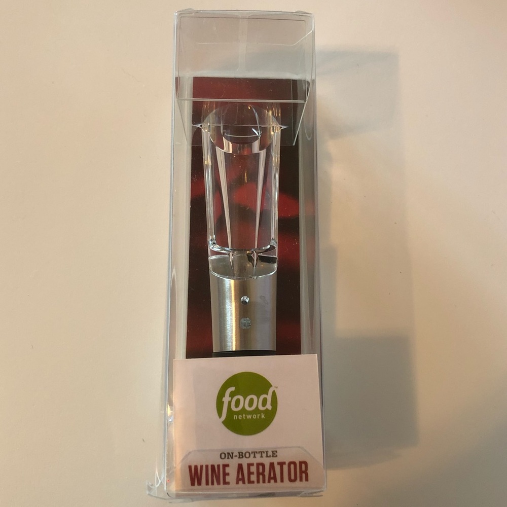 NEW Wine Aerator On Bottle Dripless Pour Spout Food Network 🎁